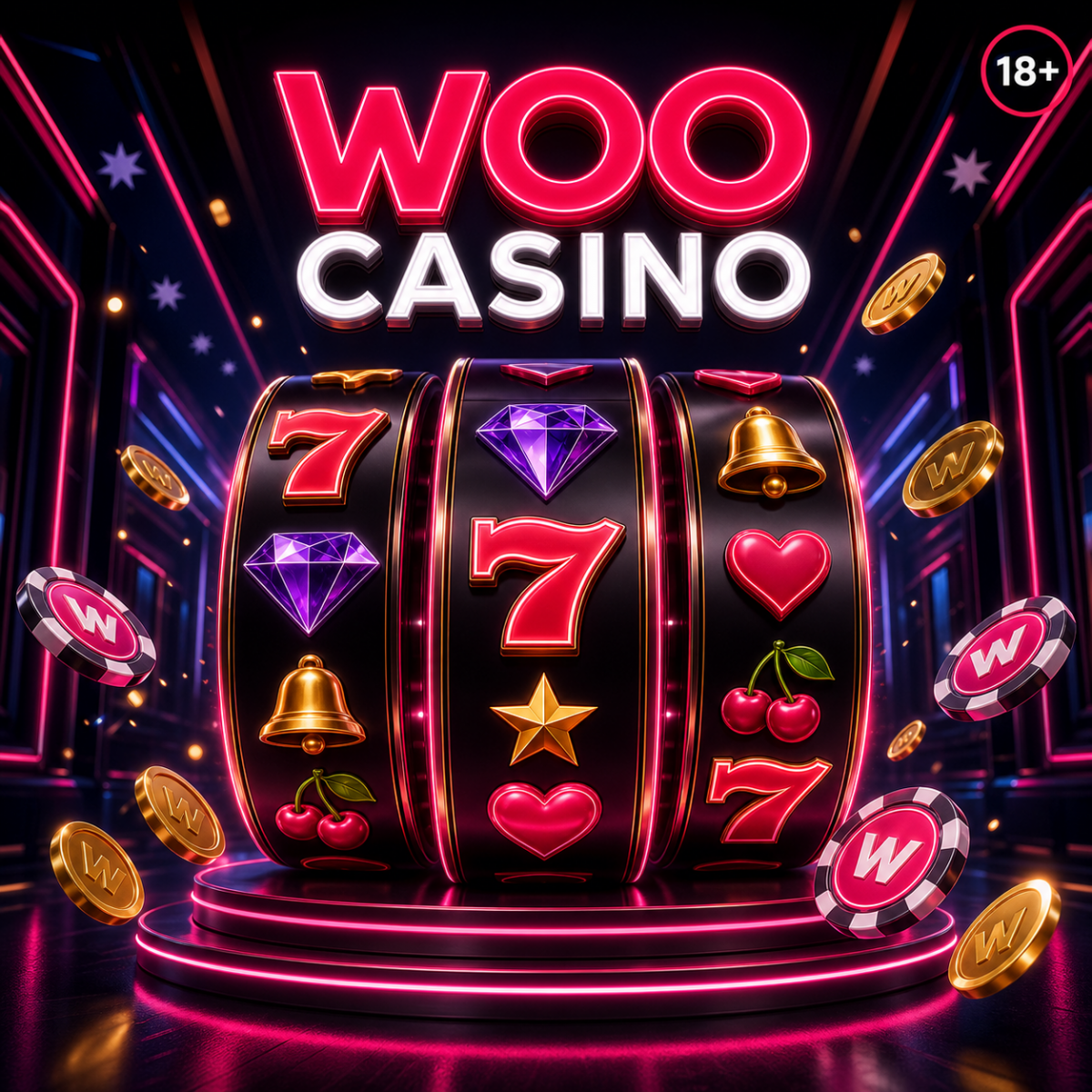 Woo Casino pokies and slots lobby